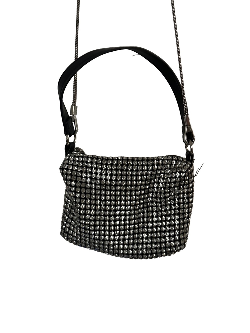 Studded Black Evening Crossbody Bag